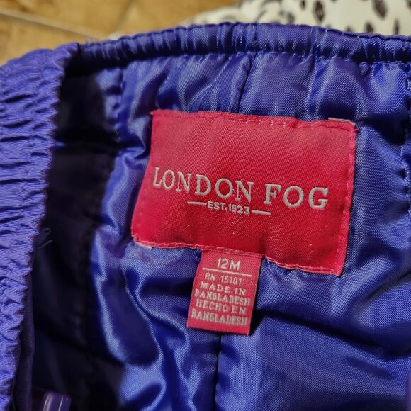 Girls Winter Outerwear Bundle • Size 12M • Carter’s Jacket + London Fog Bibs - Picture 4 of 8